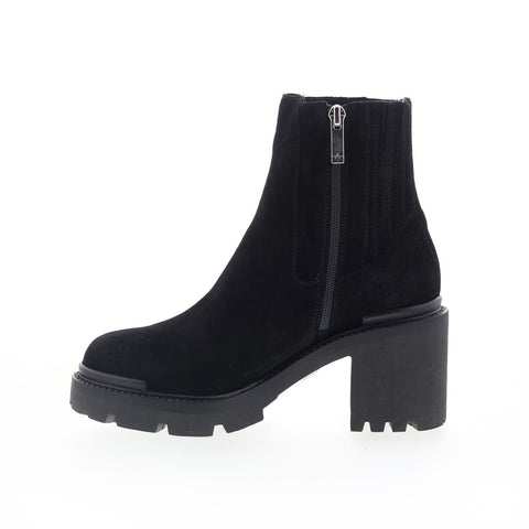 Aquatalia Vaira Waterproof L492101 Womens Black Suede Ankle & Booties Boots