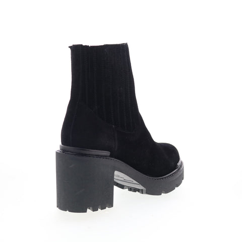 Aquatalia Vaira Waterproof L492101 Womens Black Suede Ankle & Booties Boots