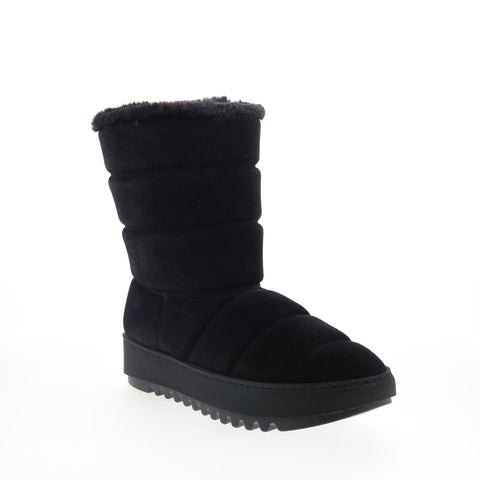 Aquatalia Alcee Waterproof L495201 Womens Black Suede Casual Dress Boots
