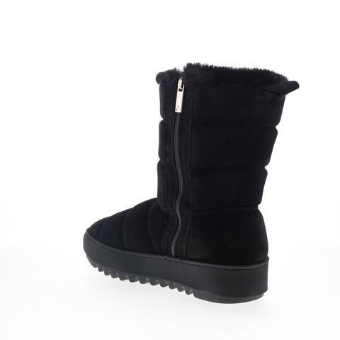 Aquatalia Alcee Waterproof L495201 Womens Black Suede Casual Dress Boots