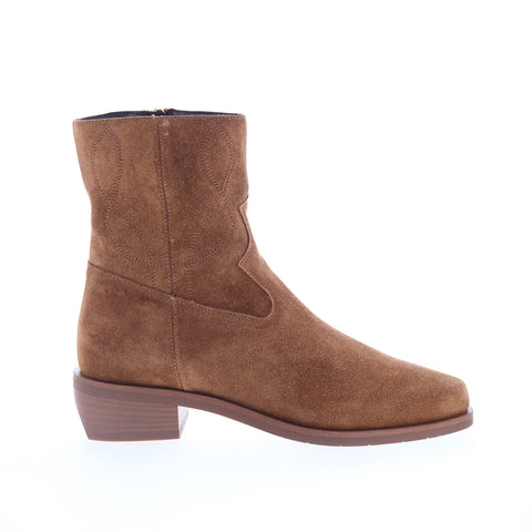 Aquatalia Gaetanna Waterproof L536634 Womens Brown Suede Ankle & Booties Boots