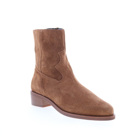 Aquatalia Gaetanna Waterproof L536634 Womens Brown Suede Ankle & Booties Boots