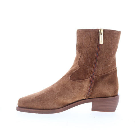 Aquatalia Gaetanna Waterproof L536634 Womens Brown Suede Ankle & Booties Boots