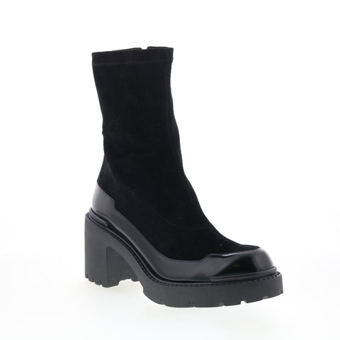 Aquatalia Vanna Waterproof L550201 Womens Black Ankle & Booties Boots