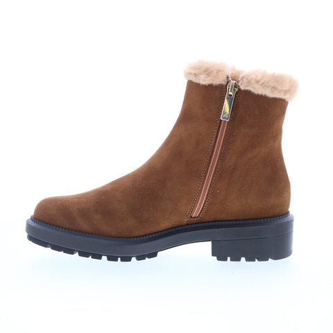 Aquatalia Lisanna Waterproof L552634 Womens Brown Suede Casual Dress Boots