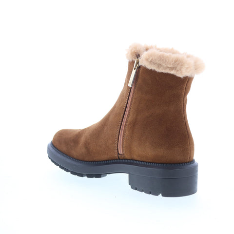Aquatalia Lisanna Waterproof L552634 Womens Brown Suede Casual Dress Boots