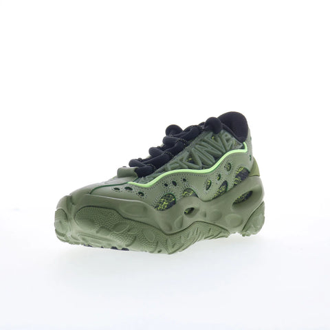 Puma Lamelo Ball LaFrance RNR Camo Mens Green Mesh Lifestyle Sneakers Shoes