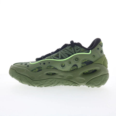 Puma Lamelo Ball LaFrance RNR Camo Mens Green Mesh Lifestyle Sneakers Shoes