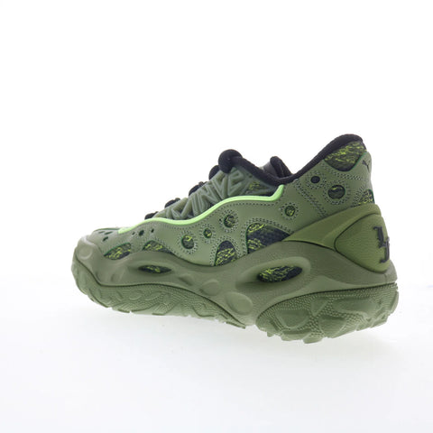 Puma Lamelo Ball LaFrance RNR Camo Mens Green Mesh Lifestyle Sneakers Shoes