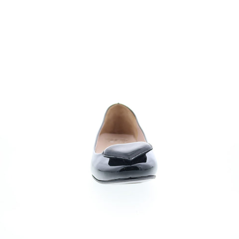LadyG Ballerina LADY 2 Womens Black Leather Slip On Ballet Flats Shoes