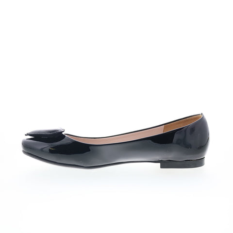 LadyG Ballerina LADY 2 Womens Black Leather Slip On Ballet Flats Shoes