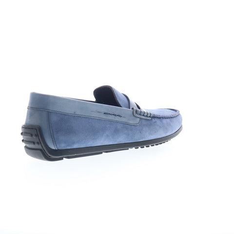 Zelli Italia Laguna Blu Penny Loafer Mens Blue Loafers & Slip Ons Penny Shoes
