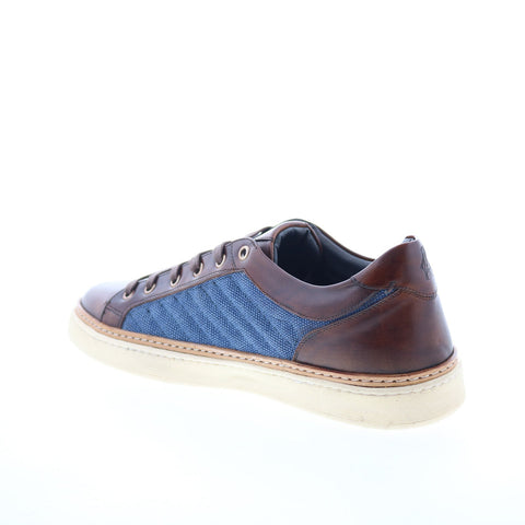 Di Bianco Laguna Sella Mens Brown Leather Lace Up Sneakers Lifestyle Shoes