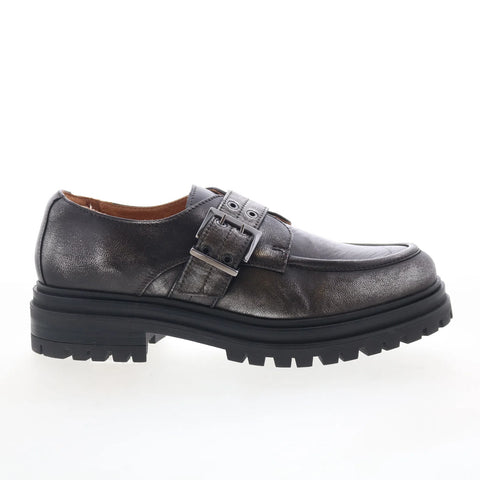 Miz Mooz Lakelan Womens Gray Leather Lace Up Lifestyle Sneakers Shoes