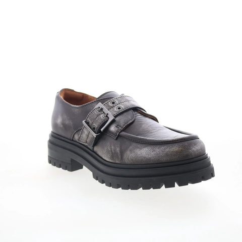 Miz Mooz Lakelan Womens Gray Leather Lace Up Lifestyle Sneakers Shoes