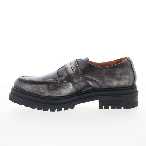 Miz Mooz Lakelan Womens Gray Leather Lace Up Lifestyle Sneakers Shoes