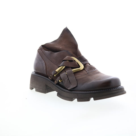 A.S. 98 Laken Womens Brown Leather Slip On Casual Dress Boots