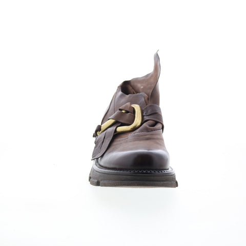 A.S. 98 Laken Womens Brown Leather Slip On Casual Dress Boots