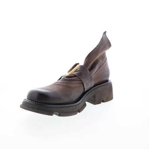 A.S. 98 Laken Womens Brown Leather Slip On Casual Dress Boots