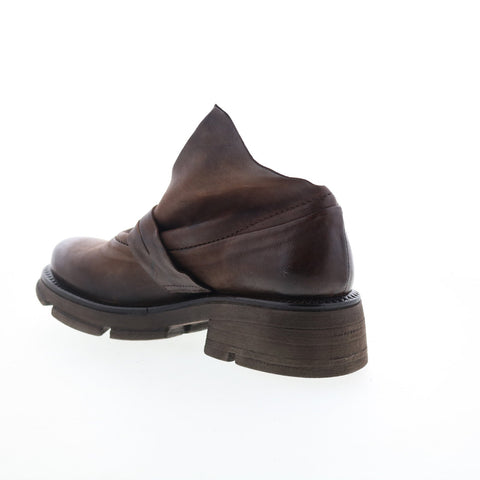 A.S. 98 Laken Womens Brown Leather Slip On Casual Dress Boots