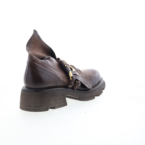 A.S. 98 Laken Womens Brown Leather Slip On Casual Dress Boots
