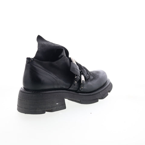 A.S. 98 Laken Womens Black Leather Slip On Casual Dress Boots