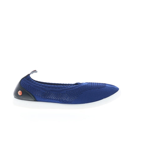 Softinos Lali LALI694SOF-002 Womens Blue Mesh Slip On Loafer Flats Shoes