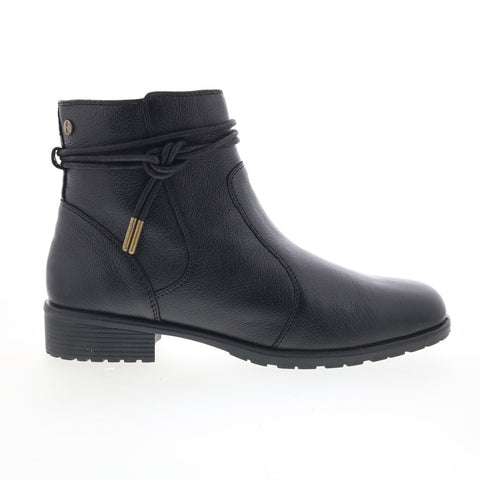 Strive Strive Lambeth LAMBETH Womens Black Leather Ankle & Booties Boots