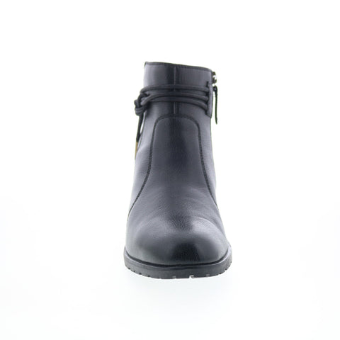 Strive Strive Lambeth LAMBETH Womens Black Leather Ankle & Booties Boots