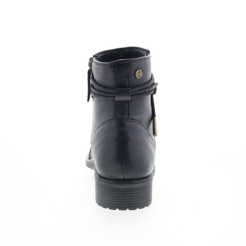 Strive Strive Lambeth LAMBETH Womens Black Leather Ankle & Booties Boots