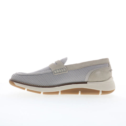 Rockport Lance RMLANCE Mens Gray Mesh Slip On Loafers & Slip Ons Penny Shoes