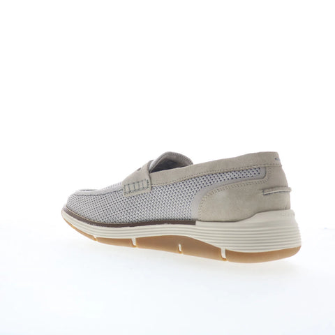 Rockport Lance RMLANCE Mens Gray Mesh Slip On Loafers & Slip Ons Penny Shoes