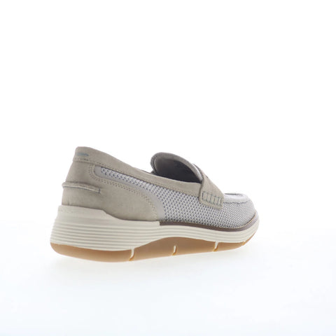 Rockport Lance RMLANCE Mens Gray Mesh Slip On Loafers & Slip Ons Penny Shoes