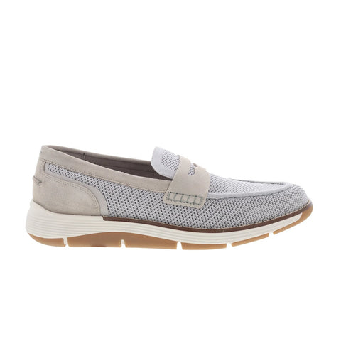 Rockport Lance RMLANCE Mens Gray Mesh Loafers & Slip Ons Penny Shoes