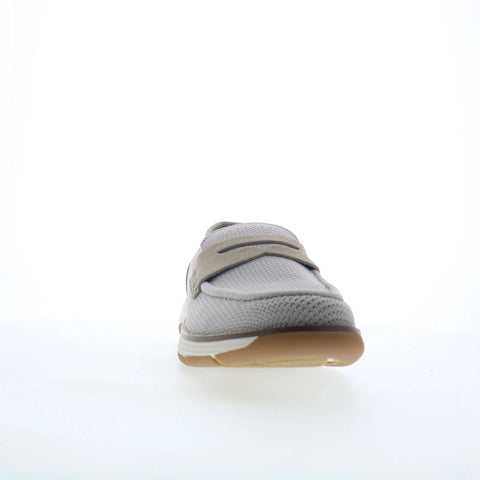 Rockport Lance RMLANCE Mens Gray Wide Suede Loafers & Slip Ons Casual Shoes