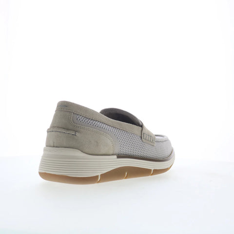 Rockport Lance RMLANCE Mens Gray Wide Suede Loafers & Slip Ons Casual Shoes