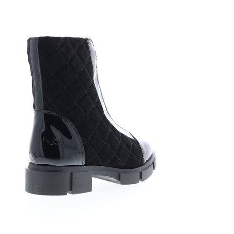Bos. & Co. Lane Womens Black Leather Zipper Casual Dress Boots