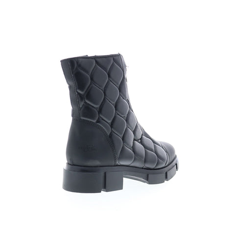 Bos. & Co. Lane Womens Black Leather Zipper Casual Dress Boots