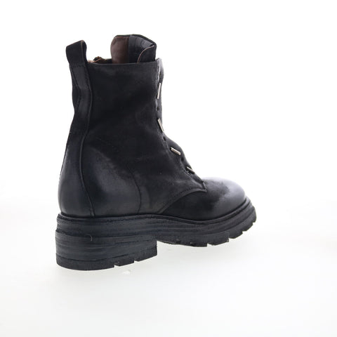 A.S. 98 Lanford Womens Black Leather Zipper Casual Dress Boots