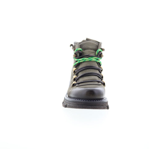 A.S. 98 Langan Womens Green Leather Lace Up Lifestyle Boots