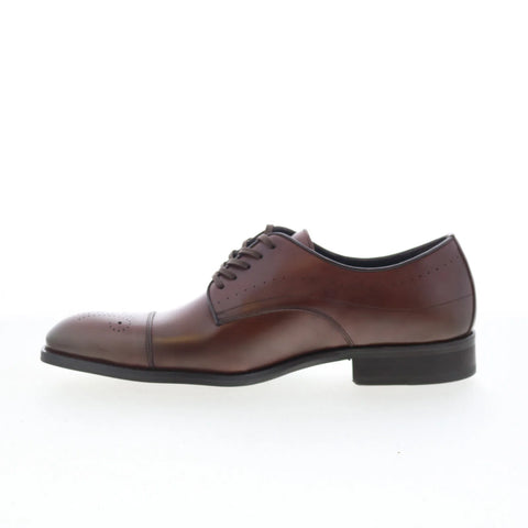 Johnston & Murphy Langford 24-6196 Mens Brown Oxfords & Lace Ups Cap Toe Shoes