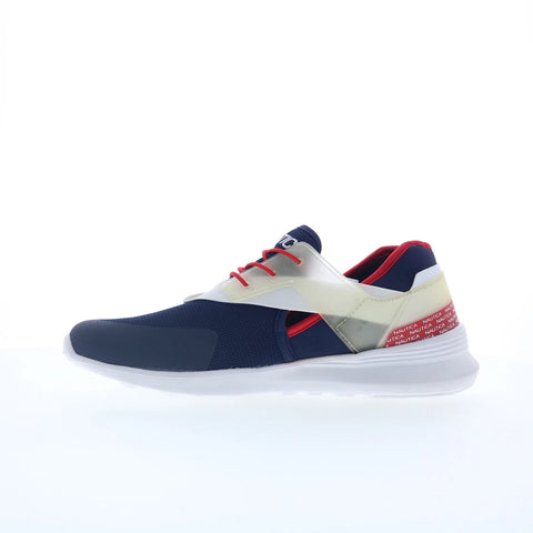 Nautica Larke QW21016 Mens Red Synthetic Lace Up Lifestyle Sneakers Shoes