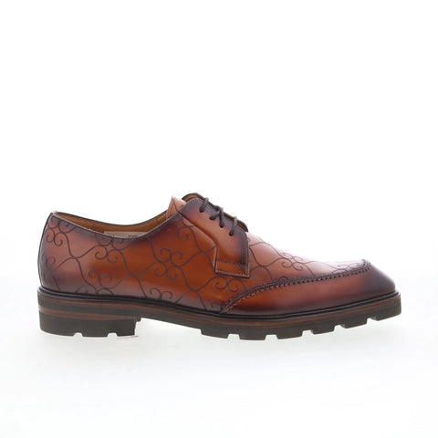 Mezlan Laser Print Derby 21699 Mens Brown Oxfords & Lace Ups Casual Shoes