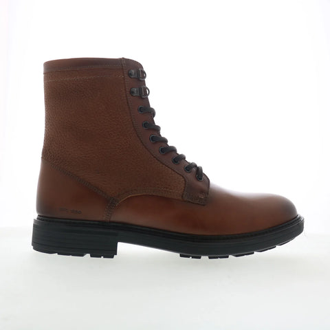 Johnston & Murphy Latham 24-7122 Mens Brown Leather Lace Up Casual Dress Boots