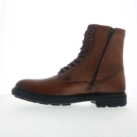 Johnston & Murphy Latham 24-7122 Mens Brown Leather Lace Up Casual Dress Boots