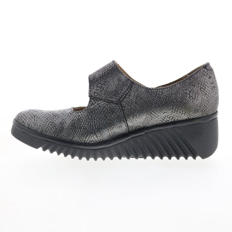 Fly London Lato LATO263FLY-005 Womens Black Leather Mary Jane Flats Shoes