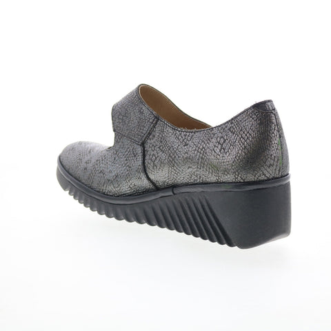 Fly London Lato LATO263FLY-005 Womens Black Leather Mary Jane Flats Shoes