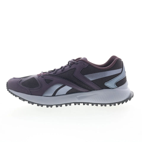 Reebok Lavante Terrain Womens Black Mesh Lace Up Lifestyle Sneakers Shoes