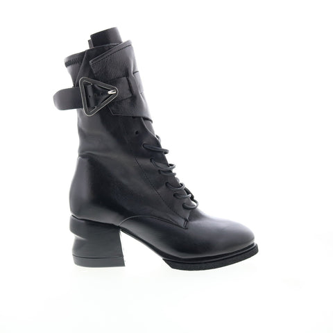 A.S. 98 Layne Womens Black Leather Zipper Casual Dress Boots