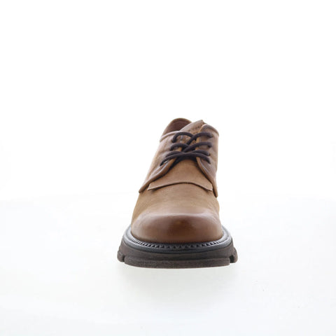 A.S. 98 Layton Womens Brown Leather Lace Up Oxford Flats Shoes